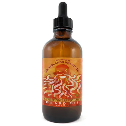Vista 4 de Aceite para barba de sidra de manzana caliente, un aroma favorito de las vacaciones condimentado (1 oz)