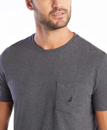 Vista 4 de Nautica Camiseta de manga corta con cuello redondo y bolsillo para hombre