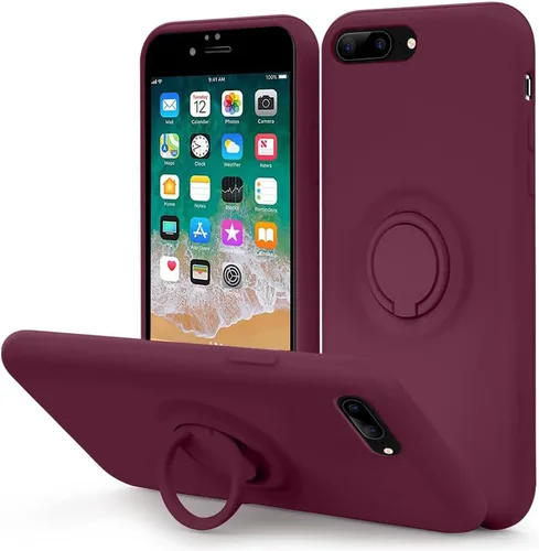 Vista 12 de MOCCA - Funda protectora de silicona con soporte, antiarañazos, de cuerpo completo y a prueba de golpes para iPhone XS/X de 5.8 pulgadas, morado