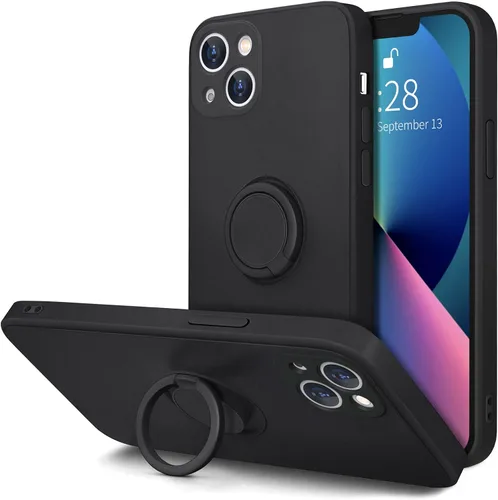 Vista 8 de Hython Funda para iPhone 13 con Soporte de Anillo [Soporte de Anillo Giratorio de 360° con Base Magnética] [Compatible con Soporte de Coche] Bonita