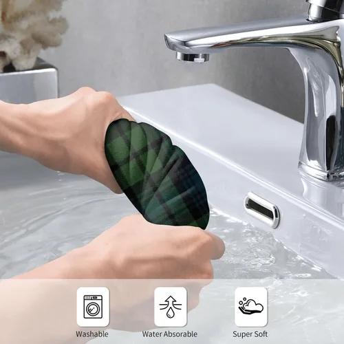 Vista 3 de SEAEAGLE Toallas de baño de tartán escocés, toallas de baño absorbentes, toallas de mano para baño, 27.5 x 16 pulgadas