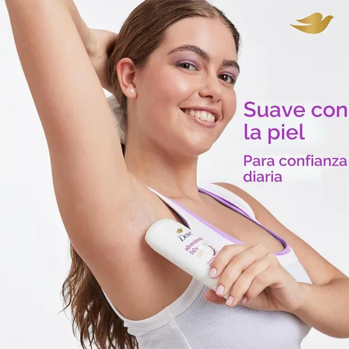 Vista 4 de Dove Desodorante en barra de coco y jazmín rosa sin aluminio, 2.4 onzas