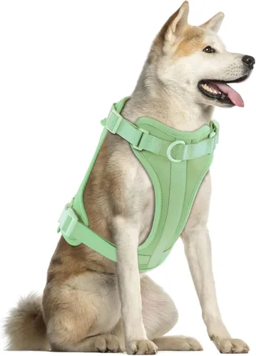 Vista 32 de Wisedog Arnés Ligero Sin Tirones para Perro: Arnés de Chaleco de Malla Transpirable Ajustable para Mascotas con Cojín Suave y Cómodo, para Perros