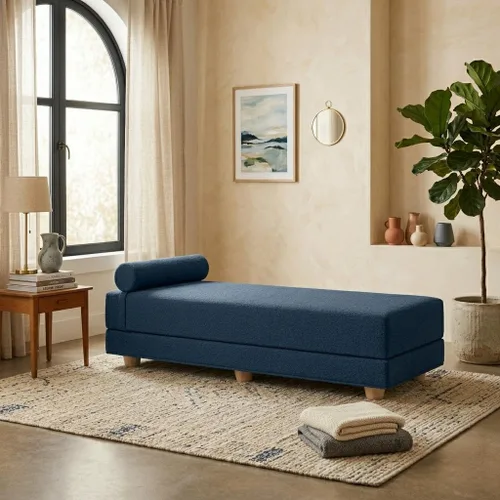 Vista 26 de Jaxx Alon Daybed - Tumbona plegable con colchón de espuma viscoelástica de primera calidad, tamaño Queen, fabricado en los Estados Unidos