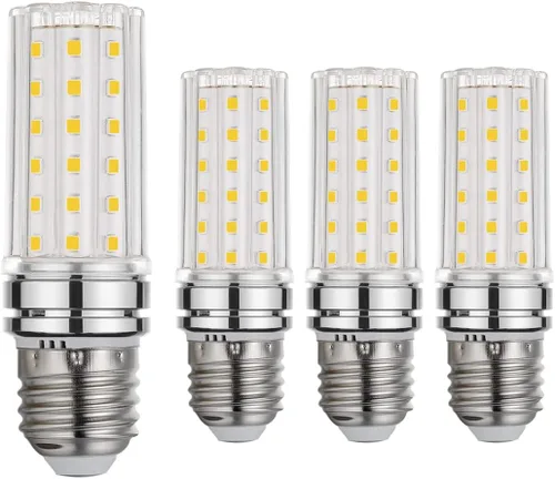 Vista 10 de BOGAO Bombilla LED E12, bombillas LED de 12 W de color blanco cálido de 3000 K, equivalente a bombillas de 80 W, base de tornillo E12, luces LED