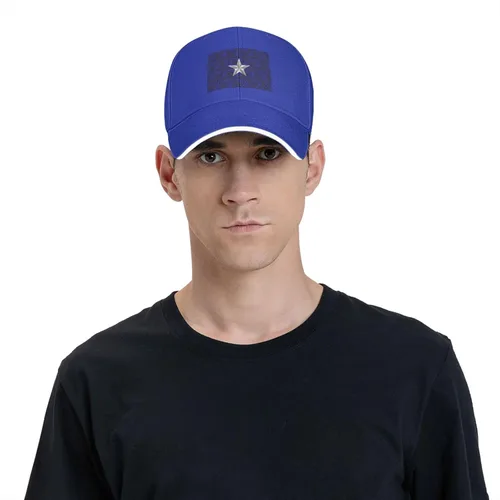 Vista 4 de QIZYOQA Bonnie Blue Flag with Polygon Effect Baseball Cap for Men Women Adjustable Funny Dad Hat