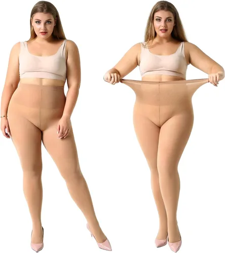 Vista 8 de Manzi - 2 pares de medias de control de talla grande para mujer ultrasuaves