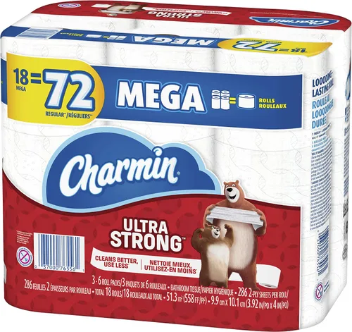 Vista 13 de Rollos dobles de papel higiénico ultra fuerte Charmin - 18