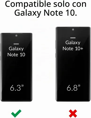 Vista 2 de Crave Para Galaxy Note 10 Caso, Funda De Doble Capa De Protección A Prueba De Golpes Para Samsung Galaxy Note 10 (6.3 Pulgadas) - Negro