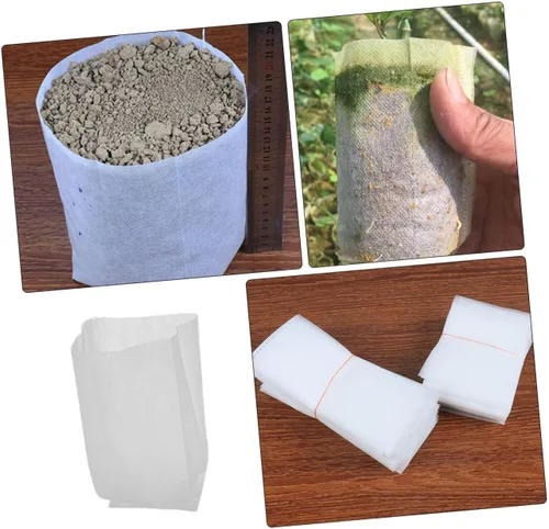 Vista 5 de Non-woven Fabric Planting Bags Xmas 200pcs for Seedlings and Tomatoes