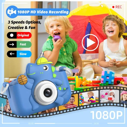 Vista 4 de Juguete de cámara para niños, masterbee para niños de 3 a 12 años, regalos de Navidad/cumpleaños para niñas, video HD 1080P, regalo para niñas de 3
