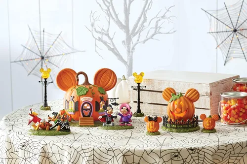 Vista 7 de Department 56 Disney Village Halloween Minnie Mouse Pumpkintown House - Edificio iluminado, 7.76 pulgadas, multicolor
