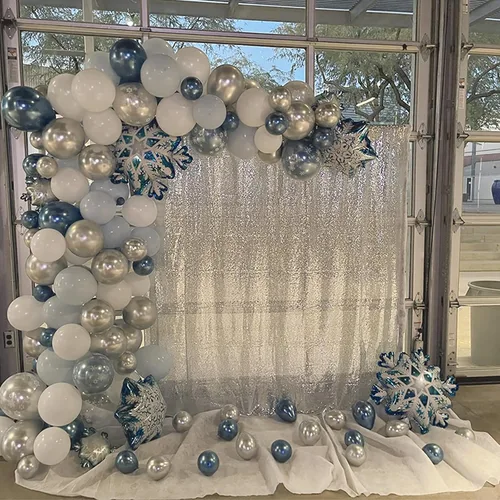Vista 51 de Cortinas de Fondo de Lentejuelas Negras Cortinas Brillantes con Purpurina 2FTx8FT 2 Paneles para Decoraciones de Bodas Fiestas de Cumpleaños