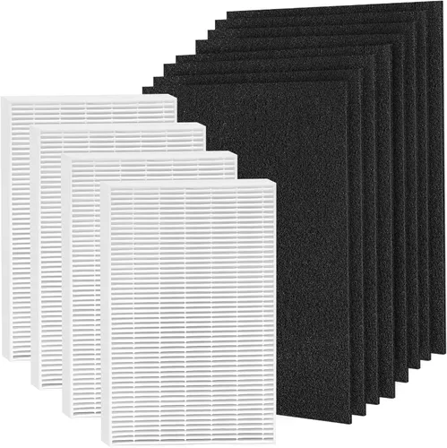 Vista 10 de Filtro HEPA HPA100 de repuesto HRF-ARVP100 para purificador de aire Honeywell serie HPA100, HPA094, HPA104, HPA105 HPA3100, HPA5100 Series, 2 HEPA R