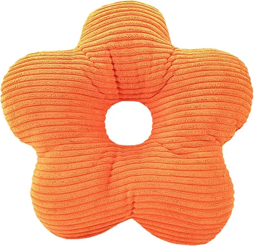 Vista 13 de Almohada de estilo nórdico suave con forma geométrica. Almohada de flores, almohadas de nube. La almohada. Cojín, cojín. Pelota, Marrón