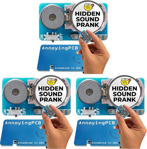 Vista 6 de AnnoyingPCB - El dispositivo de broma que no dejará de sonar durante 3 años Cricket noise maker prank with 3 sounds, random 5-45 min intervals