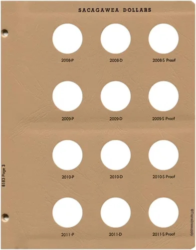 Vista 7 de Dansco Álbum Presidencial de Moneda del Dólar con Pruebas 2007-2011 Volumen 1#8184 con funda