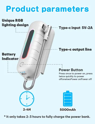 Vista 7 de Topbuy Battery Pack for Oculus Quest 2,5000mAh Lightweight and Portable VR Extended Power Compatible with Quest 2 Original Strap and Elite