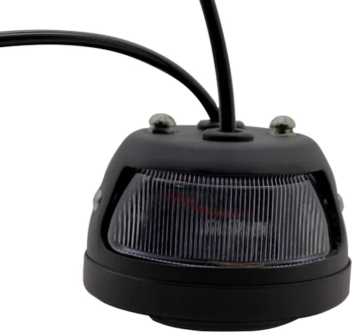 Vista 4 de 2 luces traseras LED vintage Duolamp de 12 V, indicador de parada trasera con luz de funcionamiento, intermitentes, lámpara de matrícula, lente