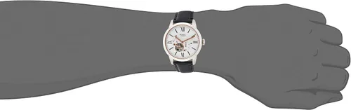 Vista 6 de Fossil - Reloj de pulsera automático y mecánico de estilo Townsman en acero inoxidable para hombre Plateado Negro