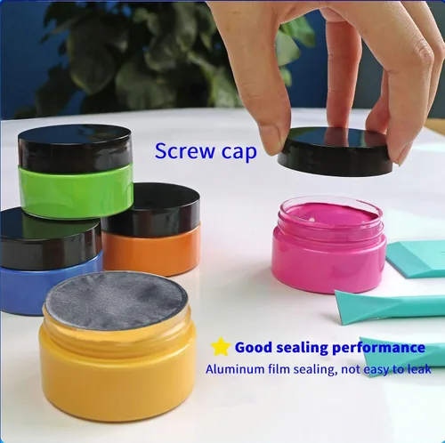 Vista 8 de DGAGA Pasta de tiza de 1.76 onzas x 15 colores para plantillas, pasta de serigrafía para manualidades, kit de pintura para manualidades, suministros