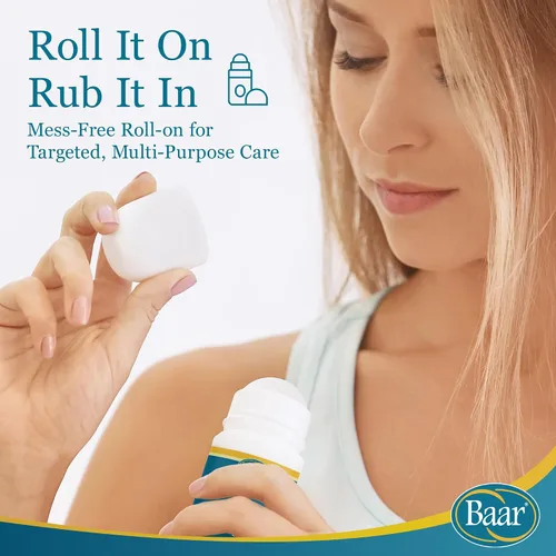 Vista 4 de Baar Productos - Aceite de ricino Roll-On 3 oz [Salud y Belleza] Aceite de ricino orgánico, aplicador fácil de enrollar, rutina de cuidado