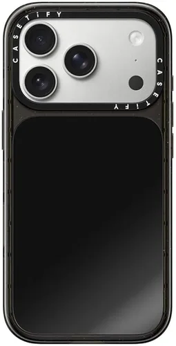 Vista 60 de CASETiFY Funda de espejo para iPhone Air [Reflejante/Compatible con Magsafe / Protección contra caídas de 4.9 pies de grado militar 1X] - Negro