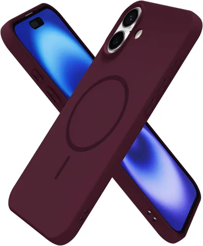 Vista 241 de Oakxco Funda de Silicona Mag Safe para iPhone 12 Pro Max, Funda Magnética Delgada y Fina Compatible con Carga Inalámbrica MagSafe, Bonita Funda