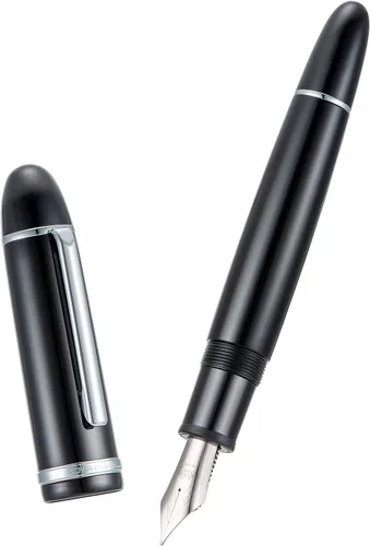 Vista 5 de Jinhao X159 - Juego de 4 bolígrafos estilográficos acrílicos de colores surtidos, tamaño 8, punta media, diseño clásico, pluma de escritura suave