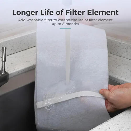 Vista 9 de AROEVE Ventilador purificador de aire para habitación grande del hogar con sistema de ventilador circulador de aire 2 en 1 y cubierta inteligente