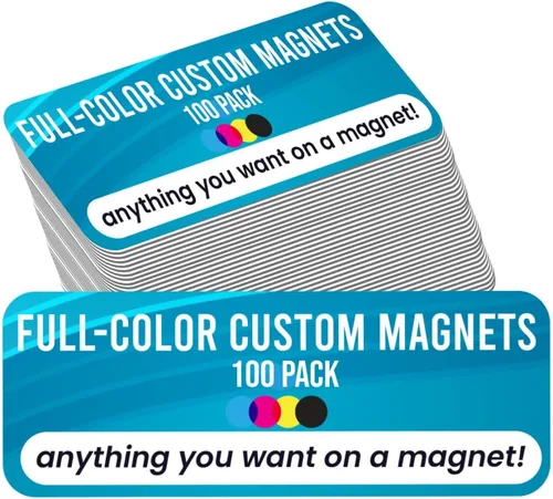 Vista 15 de Magnet Me Up Calcomanía magnética personalizable con texto personalizado, diseña tu propio imán de automóvil, 3 x 10 pulgadas, para negocios Solo