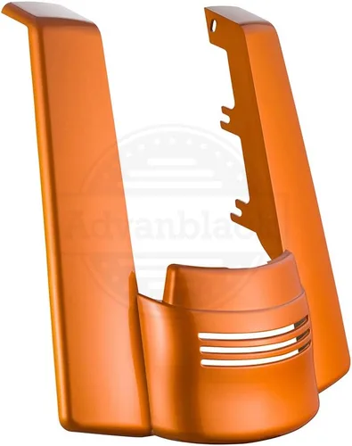 Vista 3 de Extensión de guardabarros trasero estirado para Harley Touring 2014+, whisky ámbar, sin recortes Amber Whiskey