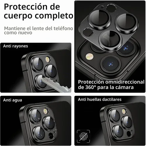Vista 2 de Protector de lente de cámara para iPhone 14 Pro / iPhone 14 Pro Max, cubierta de cámara de aleación de metal con accesorios de protector de pantalla