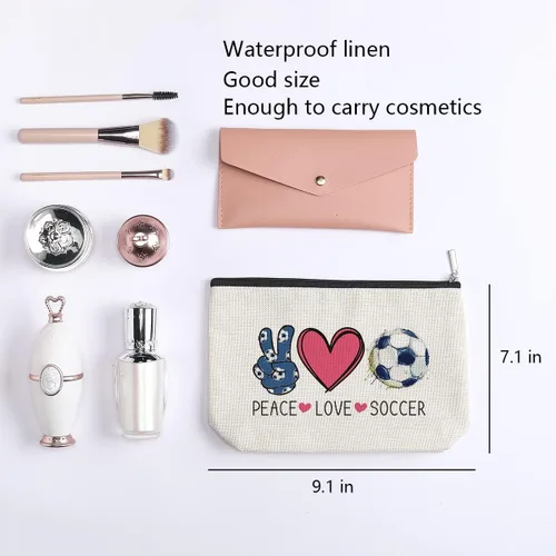 Vista 2 de Bolsa de maquillaje kdxpbpz Bolsa de regalos inspiradores para mujeres Regalo de cumpleaños para entrenadora Mejor amiga Hermana Hija Bolsa