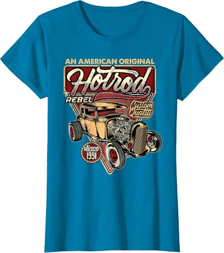 Vista 97 de Camiseta vintage Hot Rod Speed and Power para hombre Asphalt Grey