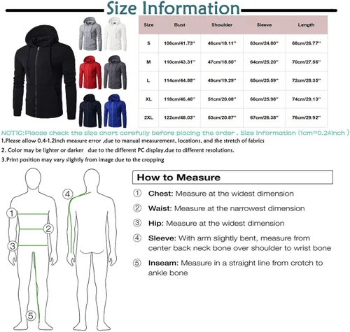 Vista 2 de Sudaderas deportivas de color sólido para hombre, para otoño, invierno, holgadas, delgadas, casuales, cálidas, de manga larga, con cremallera