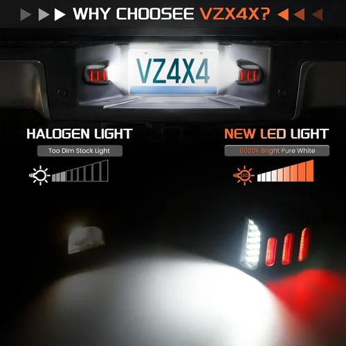 Vista 5 de Conjunto de lámpara LED para placa de matrícula compatible con Chevy Silverado 1500 2500 3500 Suburban Tahoe GMC Sierra Yukon XL Cadillac Escalade