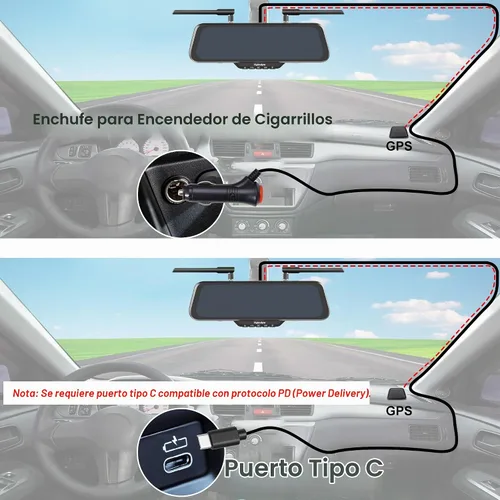 Vista 7 de Haloview Byte Tango BT16-V1 1080P Espejo Dashcam & Sistema de Cámara