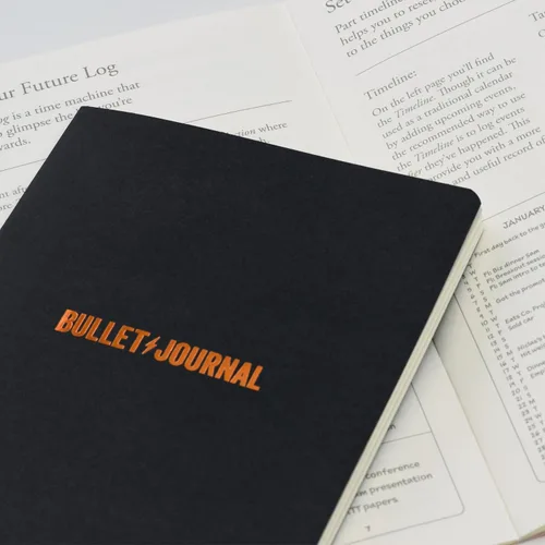 Vista 11 de LEUCHTTURM1917 The Official Bullet Journal Edition 2 - Cuaderno construido para BuJo, tamaño mediano A5 204 páginas de papel de 4.23 oz/m², con guía