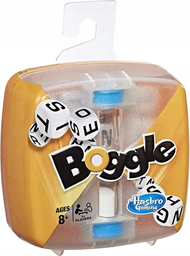 Vista 4 de Hasbro Gaming Boggle Classic Game Juegos de búsqueda de palabras Edades 8+ 1 o más jugadores Tamaño portátil para viajes Divertidos