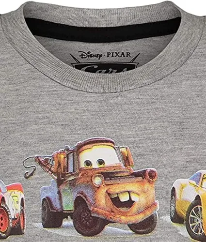 Vista 7 de Disney Pixar Cars Tow Mater Lightning McQueen - Paquete de 3 camisetas para bebés y niños grandes