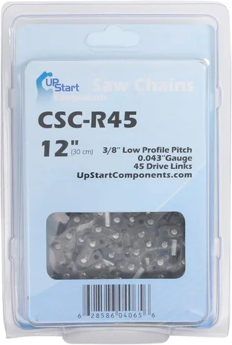 Vista 3 de UpStart Components 6-Pack 12-Inch Chainsaw Chain Replacement for Dewalt DCCS620B - (12", 3/8", .043", 45 Drive Links)