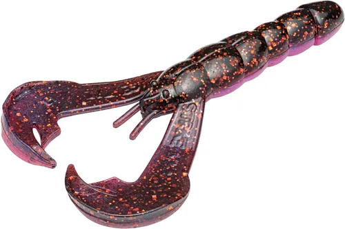 Vista 26 de Strike King Rage Tail Cangrejo Ámbar Verde Negro