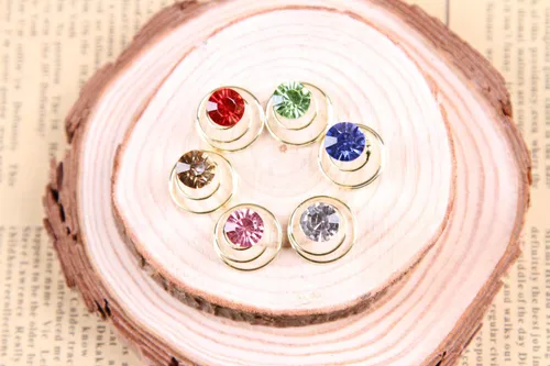 Vista 7 de Vpang 20 horquillas espirales para el cabello, espirales, espirales, bobinas para el cabello, pinzas para el cabello para boda, novia, diamantes