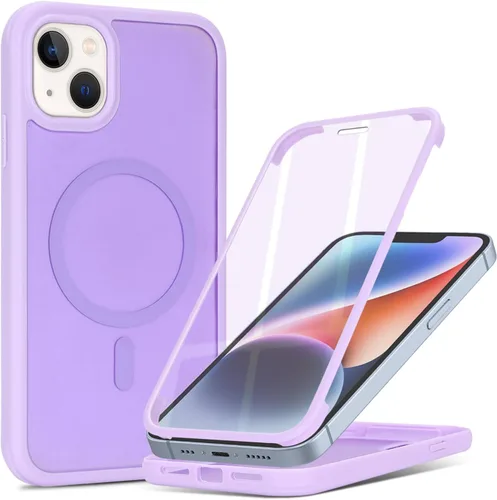 Vista 39 de Funda magnética para iPhone 12 mini con protector de pantalla integrado, compatible con MagSafe, para Apple 12 Mini, fundas de cuerpo completo