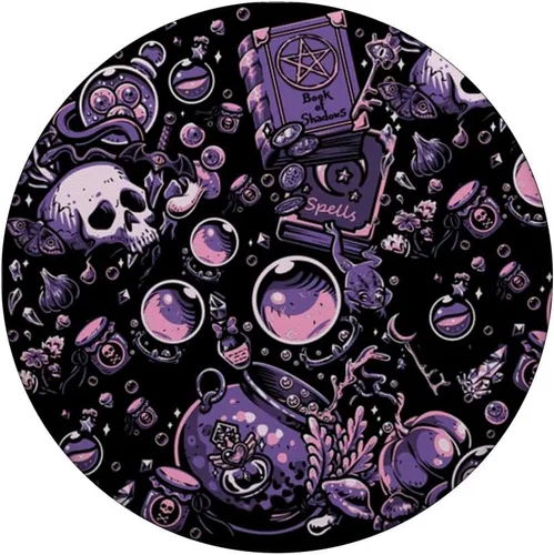 Vista 3 de Witch's Essentials Pattern Witchy Design Halloween PopSockets PopSockets intercambiables PopGrip