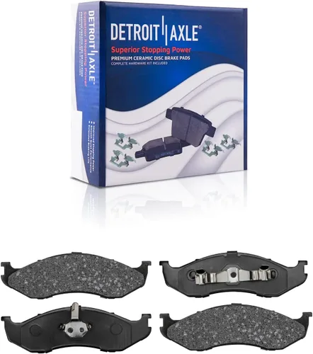 Vista 148 de Detroit Axle - Kit de freno delantero para Dodge Ram 1500 Durango Dakota Chrysler Aspen Dakota Driver Side Disco Freno Pinza de freno de cerámica