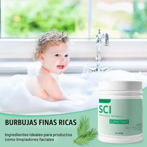 Vista 6 de Cocoil isetionato de sodio de 7 onzas, polvo de isetionato de coco de sodio (SCI), burbujas increíbles, suave con la piel, biodegradable, adecuado