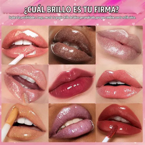 Vista 6 de Kit de brillo labial Thaluna, divertido kit de brillo labial para hacer tu propio brillo labial para niñas, mujeres, adolescentes con base