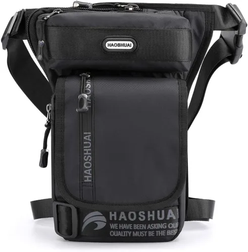 Vista 14 de Riñonera de cintura para hombres y mujeres, 00-negro gris, Casual